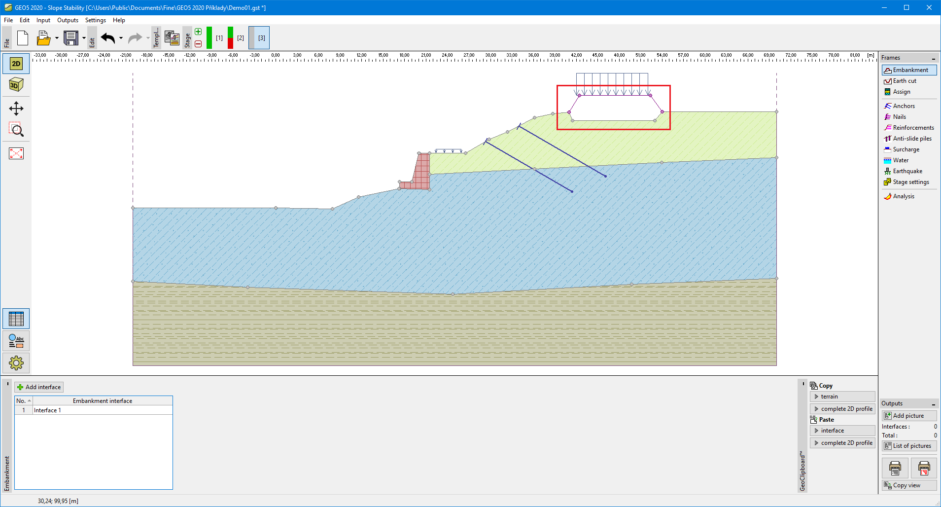 Embankment | Program Slope Stability | Online Help | GEO5