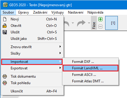 Формат landxml экспорт из автокада