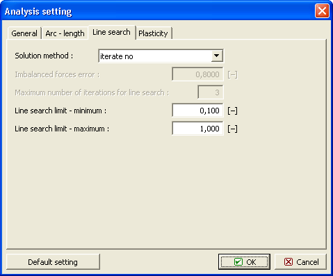 Line Search Method | Settings and Analysis Description | GEO5 | Online Help