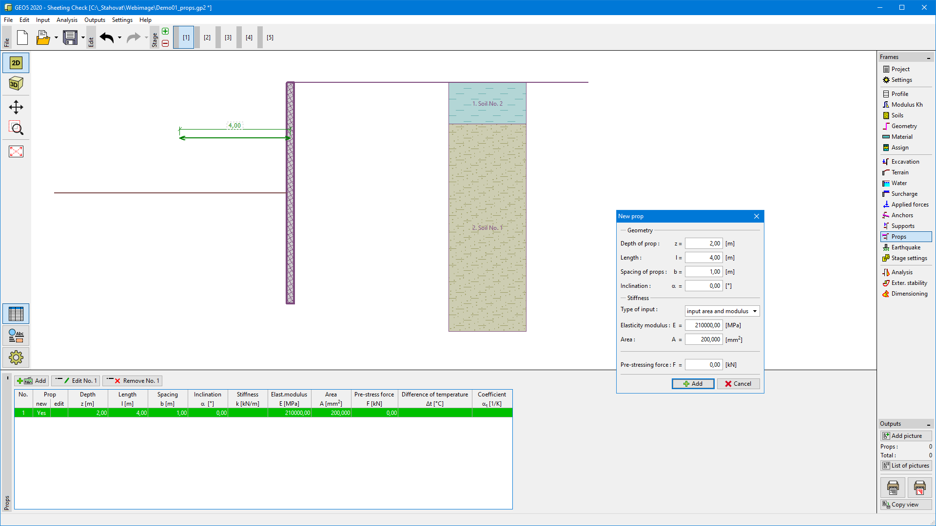 Props Program Sheeting Check Geo5 Online Help