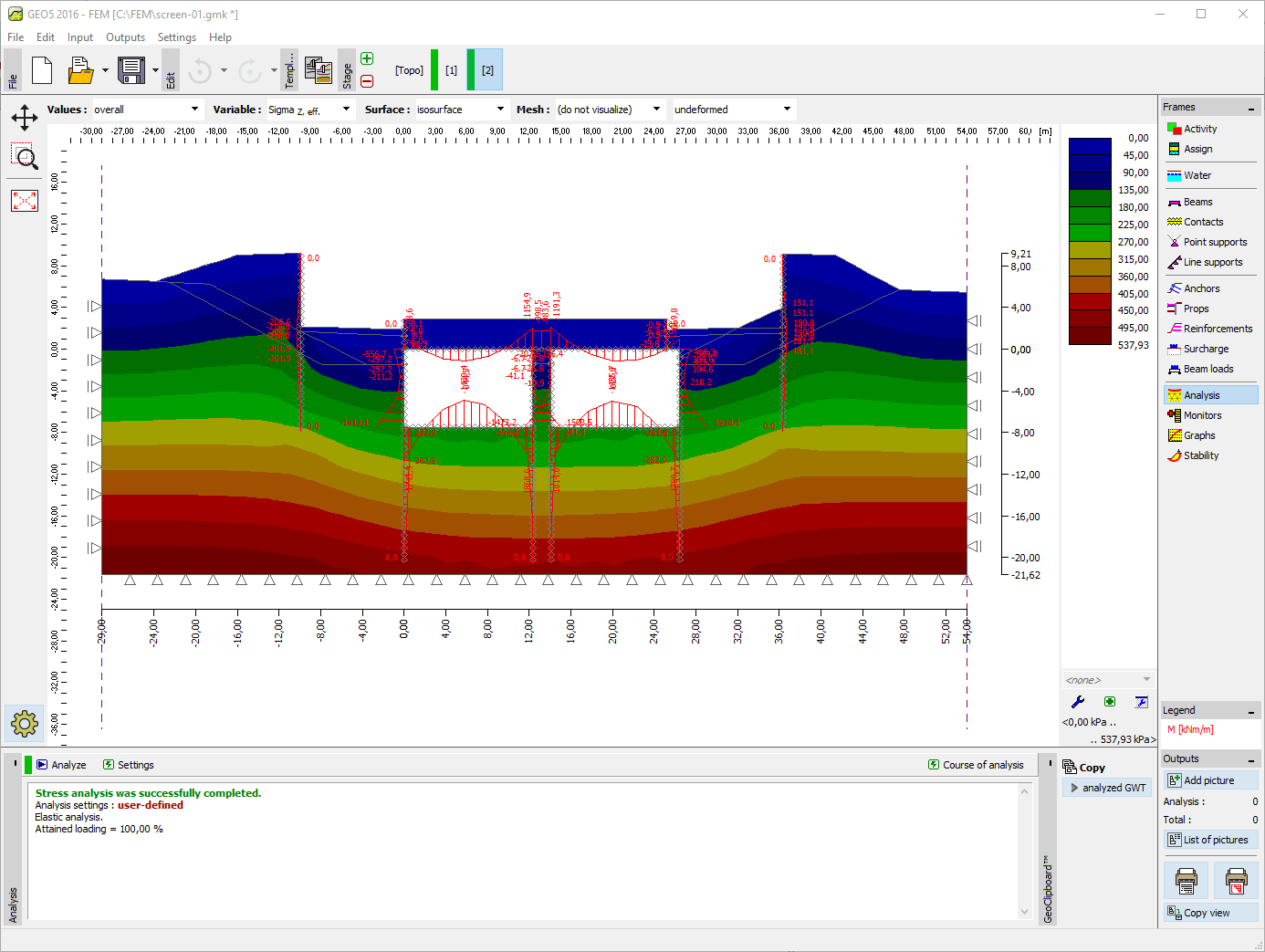 geo 5 fem embankment over concrete box culverts