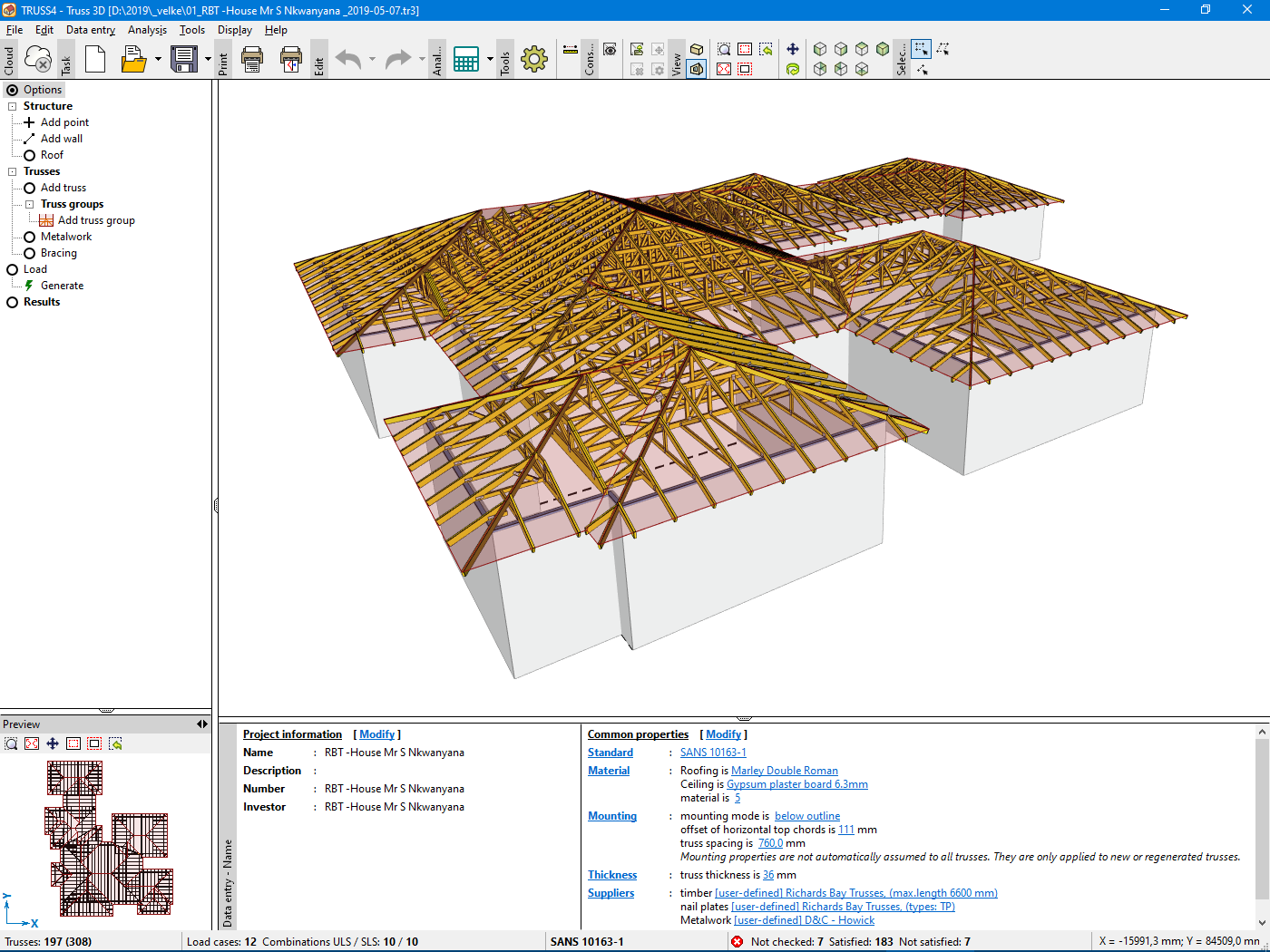 Structure in Truss 3D