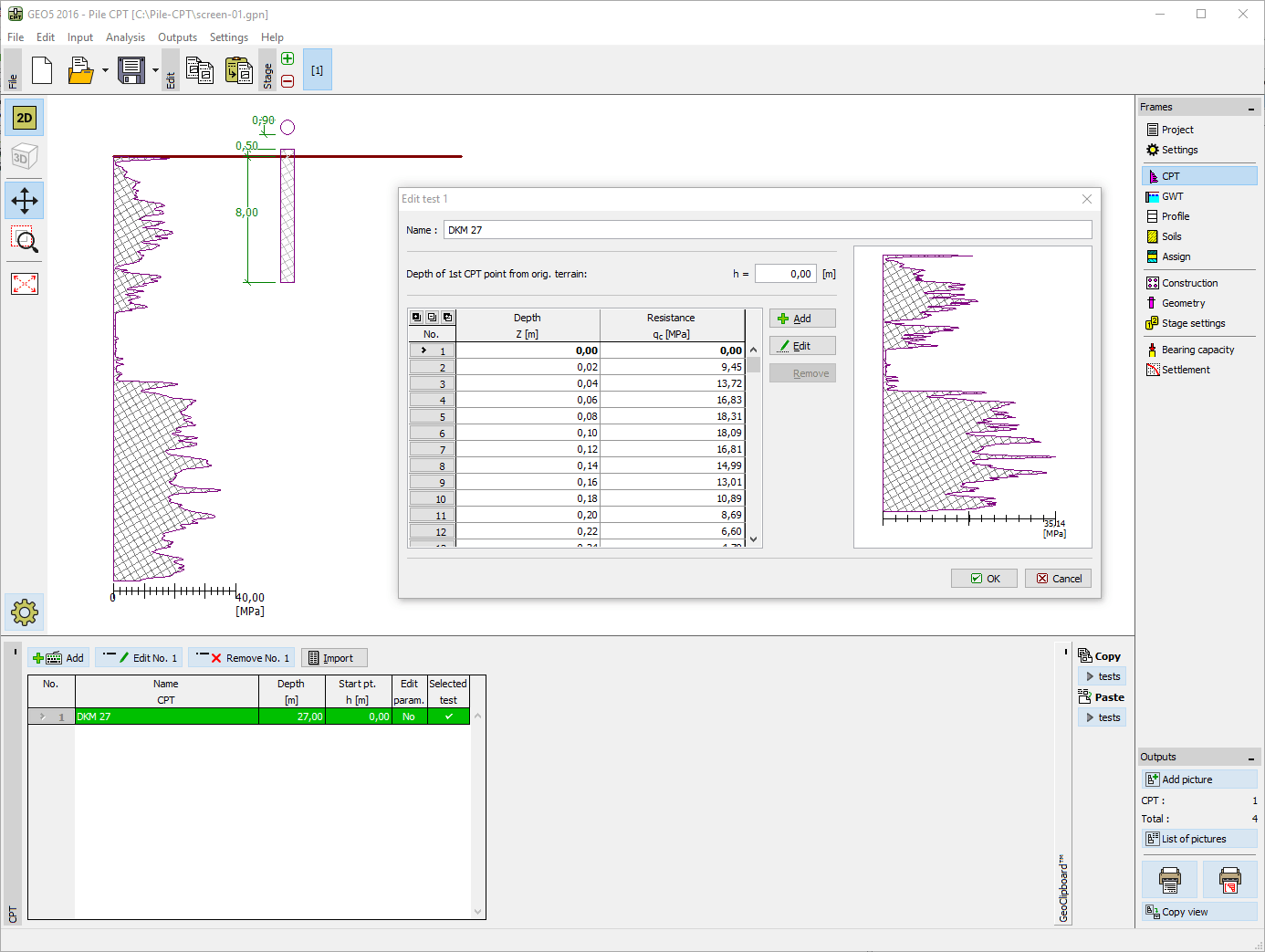 Pile Cpt Geotechnical Software Geo5 Fine