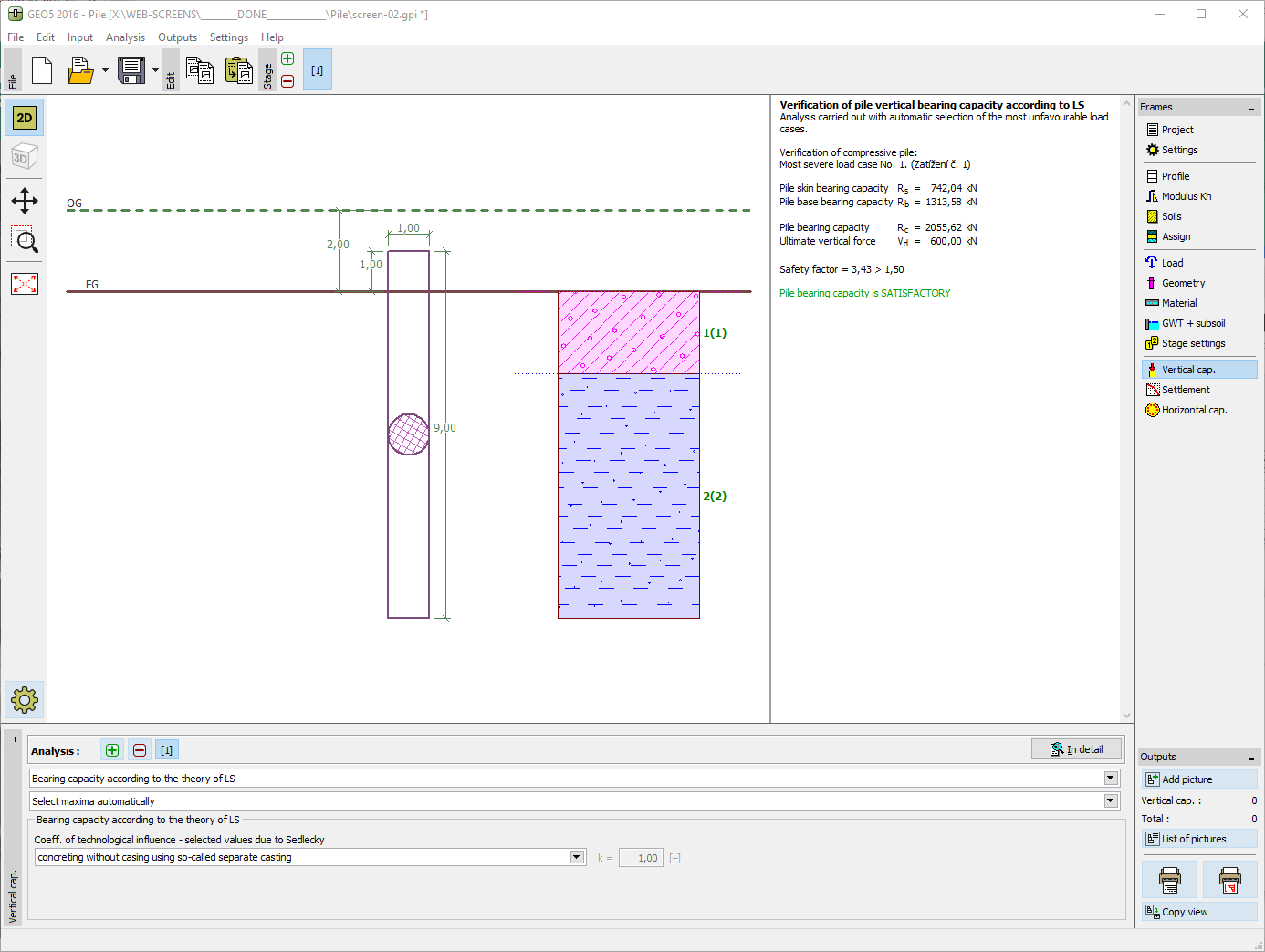 Pile  Geotechnical Software GEO5