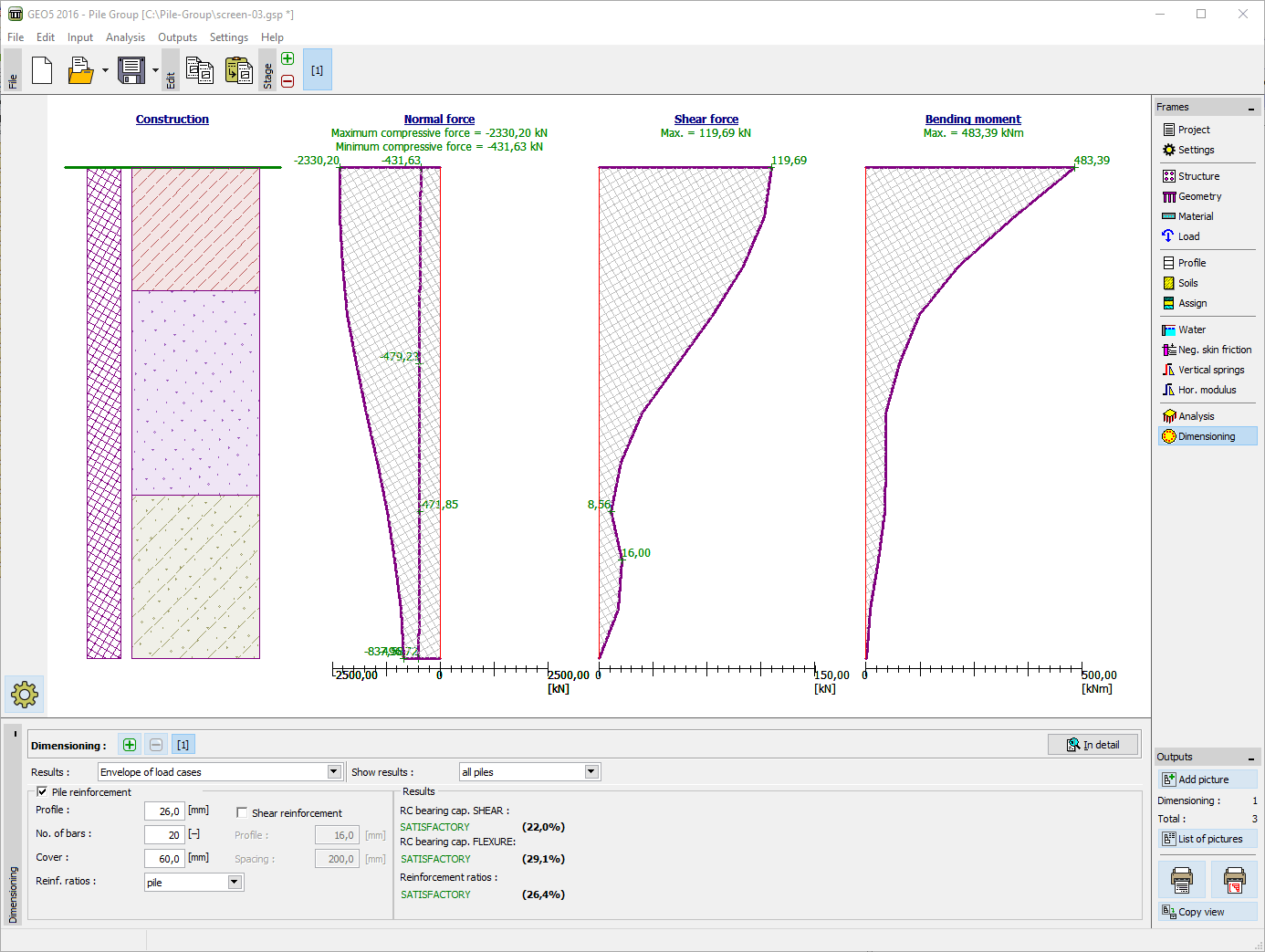 Pile Group  Geotechnical Software GEO5