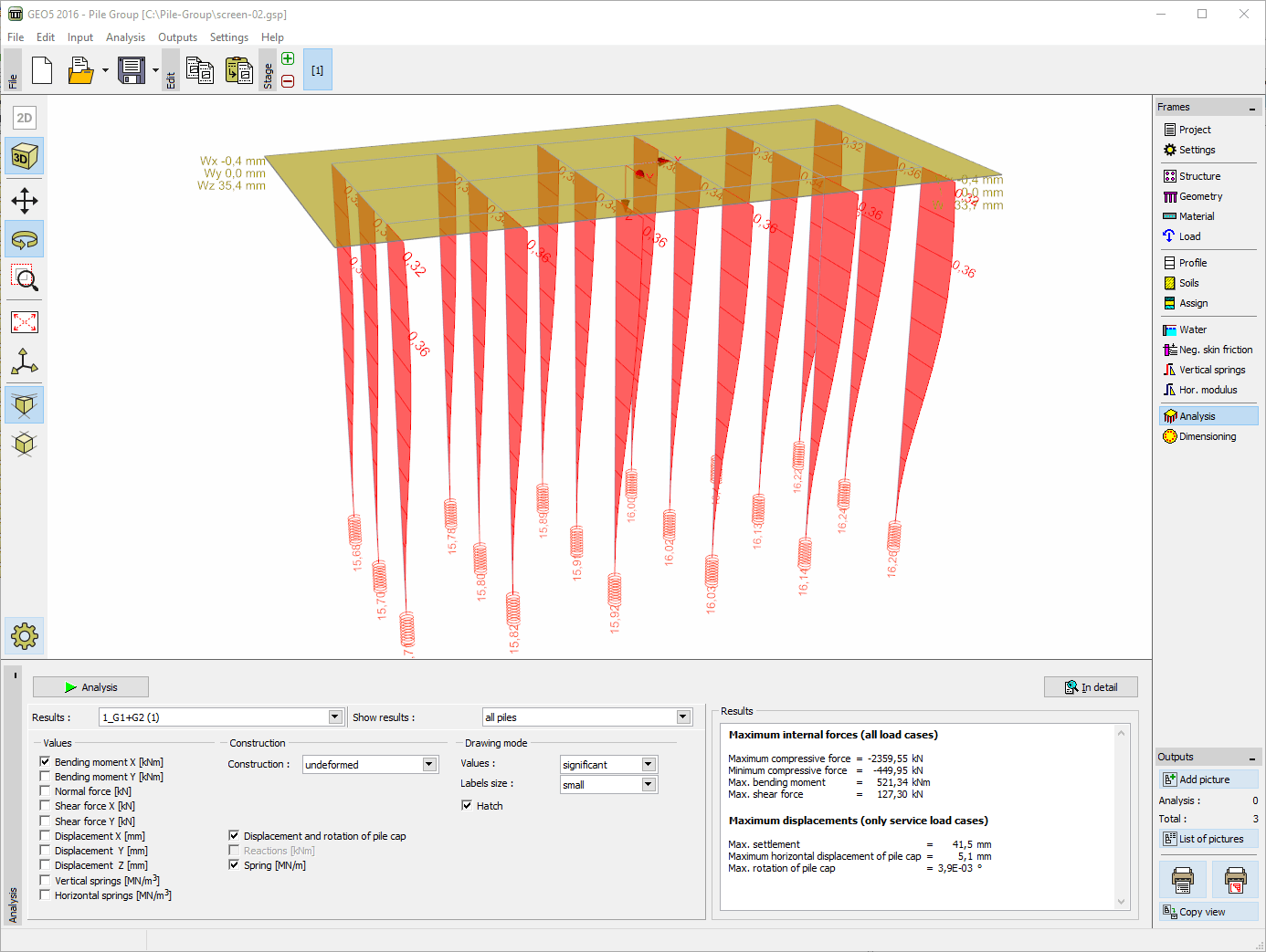 Pile Group  Geotechnical Software GEO5