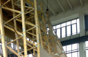 The supporting structure of the climbing wall